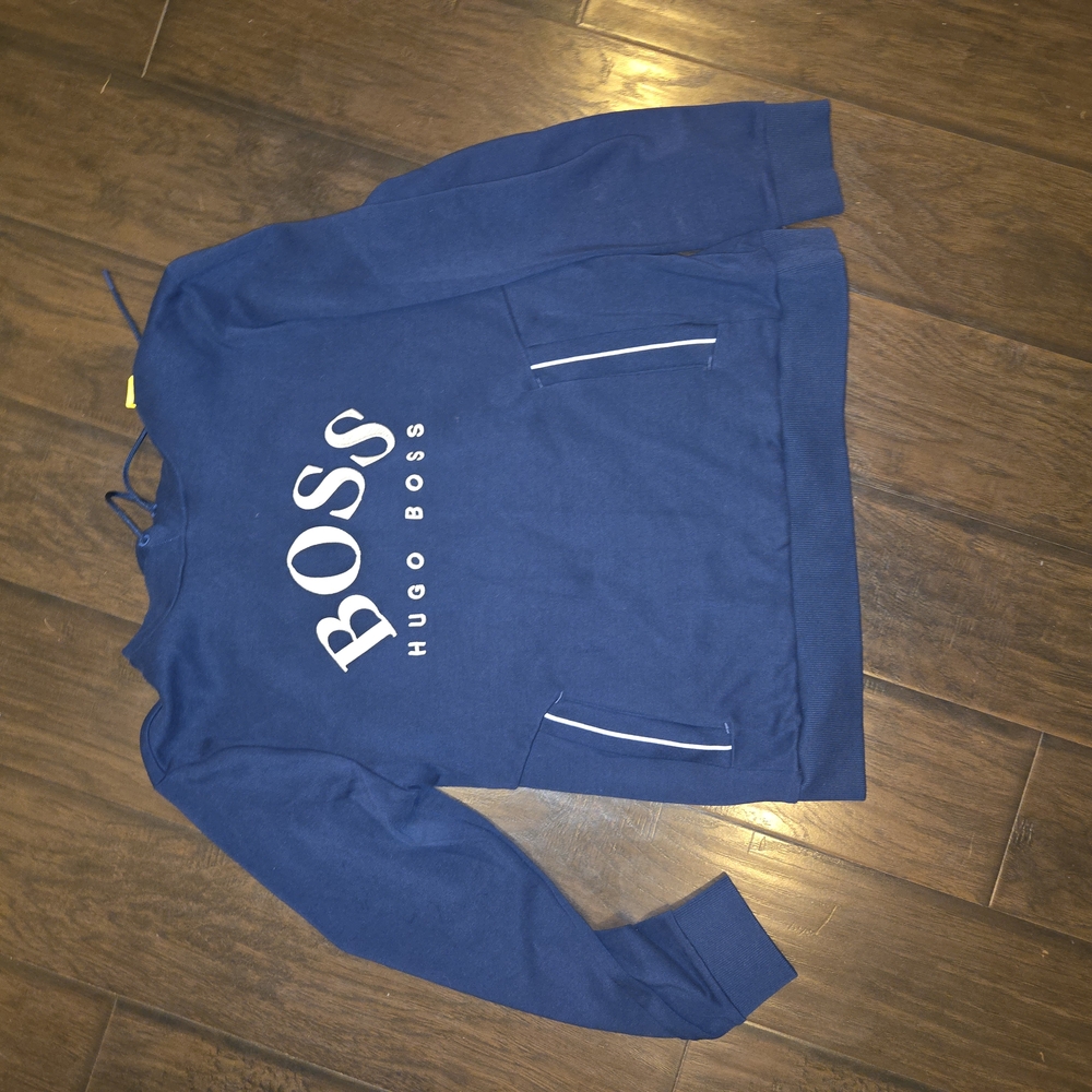 Hugo Boss Navy Pullover with Logo